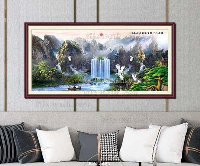 File gốc File tranh hiện đại pha lê gương KF63991 (in mica) trang trí