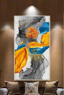 File in mica File tranh hiện đại pha lê gương KF64013 (bản gốc) sắc sảo