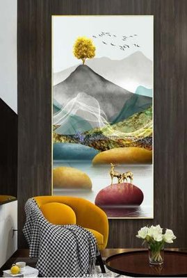 File PSD File tranh hiện đại pha lê gương KF64024 (bản gốc) dễ dàng edit