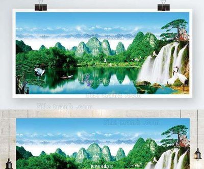 File tranh File tranh hiện đại pha lê gương KF64078 (gốc) in backlit film