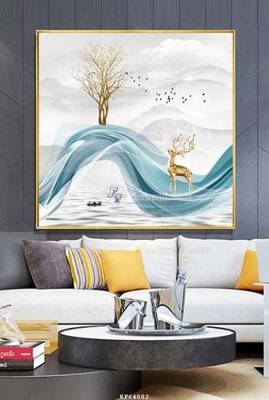 File gốc in tráng gương File tranh hiện đại pha lê gương KF64082 chi tiết