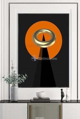 File in trần File tranh hiện đại pha lê gương KF64087 (file gốc) hoa văn 3D