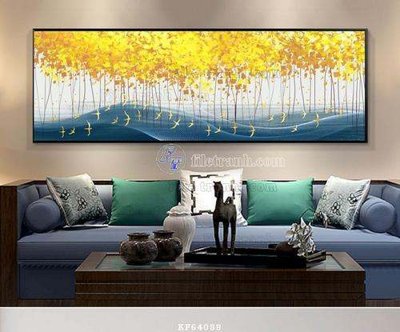 Download file gốc File tranh hiện đại pha lê gương KF64088 (in lụa) hoa lá