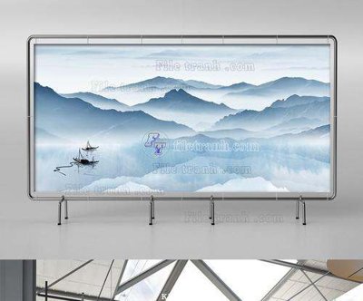 File ảnh File tranh hiện đại pha lê gương KF64134 (gốc) trang trí khách sạn