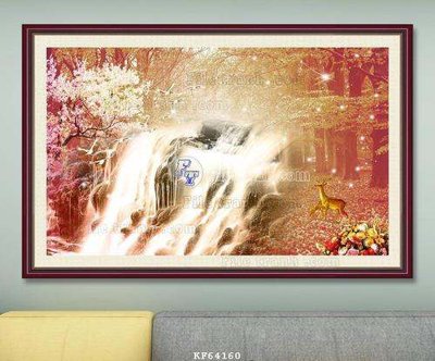 File PSD File tranh hiện đại pha lê gương KF64160 (gốc) cho designer