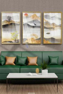 Tải file File tranh hiện đại pha lê gương KF64209 (ảnh gốc) in tranh kính