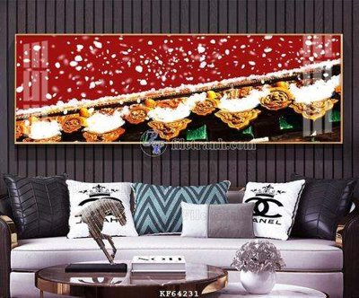 File tranh File tranh hiện đại pha lê gương KF64231 (gốc) in vải canvas