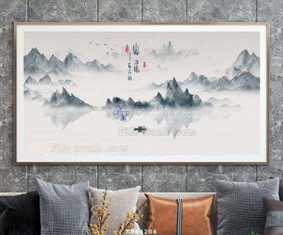 File ảnh gốc File tranh hiện đại pha lê gương KF64284 không vỡ nét