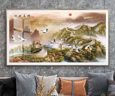 File ảnh File tranh hiện đại pha lê gương KF64306 (gốc) in decal dán tường