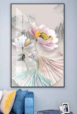 File gốc File tranh hiện đại pha lê gương KF64331 (in tráng gương) ốp tường