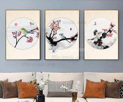 File tranh trang trí File tranh hiện đại pha lê gương KF64347 (tải file gốc)