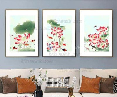 Ảnh gốc File tranh hiện đại pha lê gương KF64351 (độ nét cao) in tráng gương