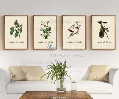 File in trần File tranh hiện đại pha lê gương KF64355 (file gốc) hoa văn 3D