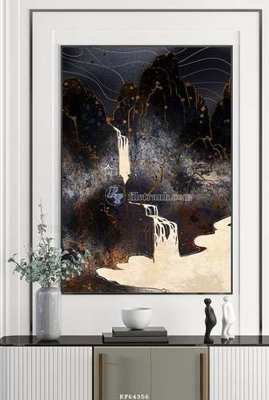 File gốc File tranh hiện đại pha lê gương KF64356 (thiết kế) cho in ấn