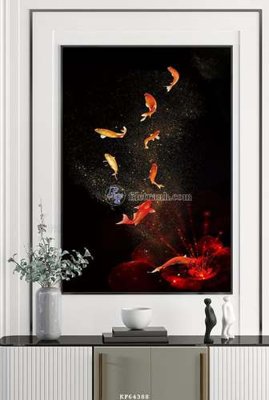 File tranh File tranh hiện đại pha lê gương KF64388 (ảnh gốc) in trần xuyên sáng