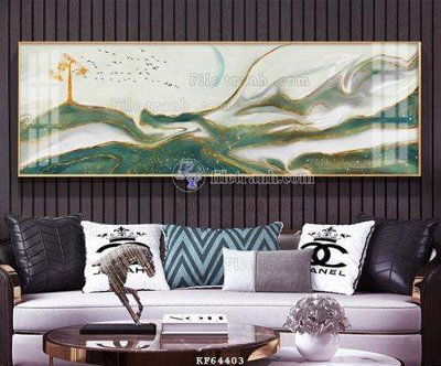 File ảnh File tranh hiện đại pha lê gương KF64403 (gốc) in decal dán tường