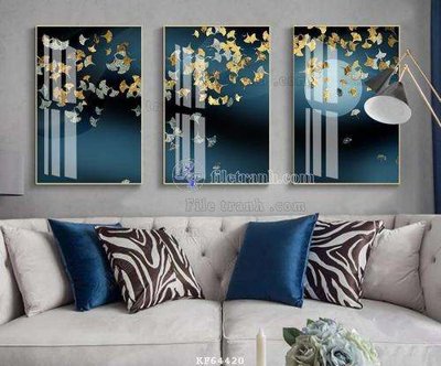 File PSD File tranh hiện đại pha lê gương KF64420 (gốc) tách lớp chi tiết