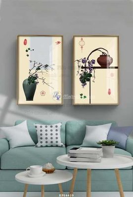 Ảnh gốc file in lụa File tranh hiện đại pha lê gương KF64429 chi tiết