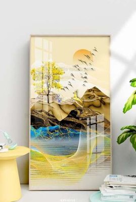 Mua file gốc File tranh hiện đại pha lê gương KF64608 (PSD) tại Filetranh.com