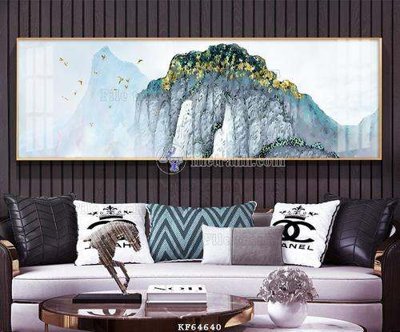 File in trần File tranh hiện đại pha lê gương KF64640 (bản gốc) bầu trời