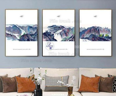 File in trần File tranh hiện đại pha lê gương KF64644 (bản gốc) hoa văn