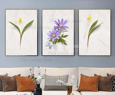 File in ấn File tranh hiện đại pha lê gương KF64679 chuyên nghiệp