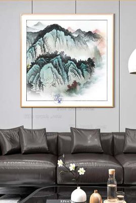 Ảnh gốc file in lụa File tranh hiện đại pha lê gương KF64717 chi tiết