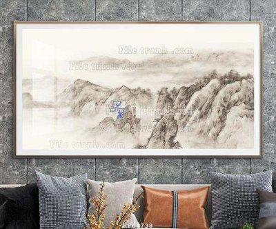 File tranh File tranh hiện đại pha lê gương KF64738 (gốc) phong cách tối giản