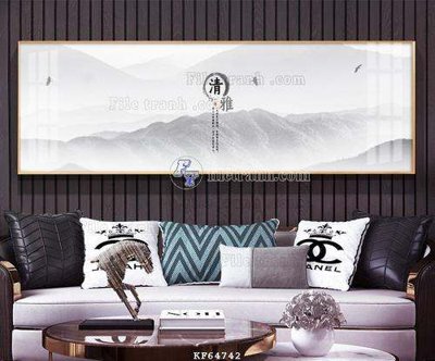 File gốc in ấn File tranh hiện đại pha lê gương KF64742 chất lượng vượt trội