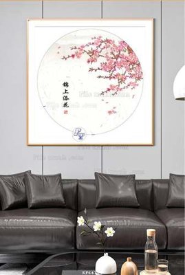 File in lụa File tranh hiện đại pha lê gương KF64794 (phong cảnh) File tranh hiện đại pha lê gương KF64794