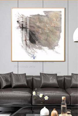 File ảnh File tranh hiện đại pha lê gương KF64798 (gốc) cho trang trí nhà hàng