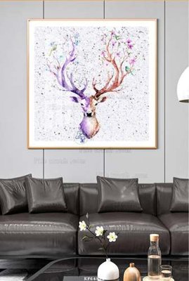 File gốc File tranh hiện đại pha lê gương KF64812 (chuẩn màu) cho in offset