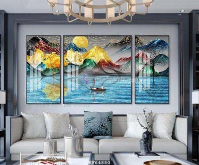 Tải file File tranh hiện đại pha lê gương KF64880 (gốc) làm file thiết kế