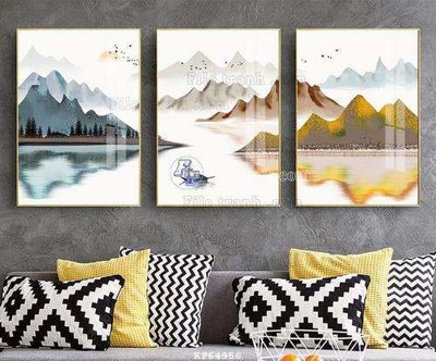 Download file gốc File tranh hiện đại pha lê gương KF64956 (in lụa) tranh 3D