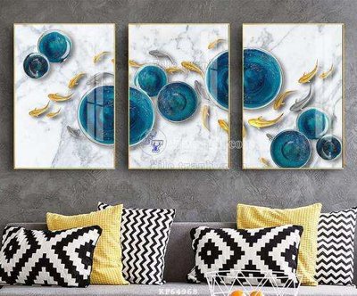 File in lụa File tranh hiện đại pha lê gương KF64968 (hoa văn) File tranh hiện đại pha lê gương KF64968