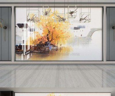 File tranh in trần File tranh hiện đại pha lê gương KF65021 (ảnh gốc siêu nét)