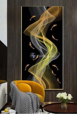 File tranh File tranh hiện đại pha lê gương KF65026 (gốc) chủ đề thành phố