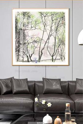 File tranh File tranh hiện đại pha lê gương KF65085 (gốc) chủ đề thiên nhiên