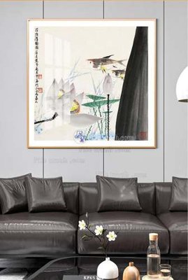 File gốc File tranh hiện đại pha lê gương KF65103 (trang trí) phòng làm việc