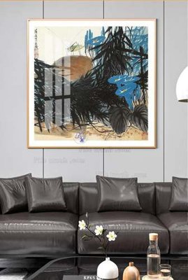 File tranh gốc File tranh hiện đại pha lê gương KF65117 (bản quyền) độc đáo