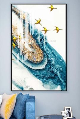 File gốc in mica File tranh hiện đại pha lê gương KF65231 chất lượng