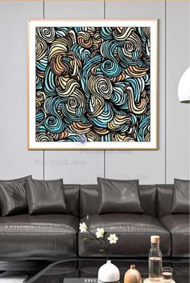 Download file gốc File tranh hiện đại pha lê gương KF65250 (in mica) trong suốt