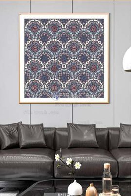 File gốc File tranh hiện đại pha lê gương KF65261 (in lụa) tranh phong thủy