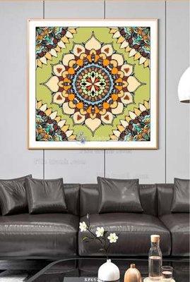 Tải file gốc in lụa File tranh hiện đại pha lê gương KF65268 siêu nét