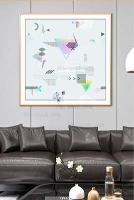 File ảnh File tranh hiện đại pha lê gương KF65279 (gốc) cho trang trí nhà hàng