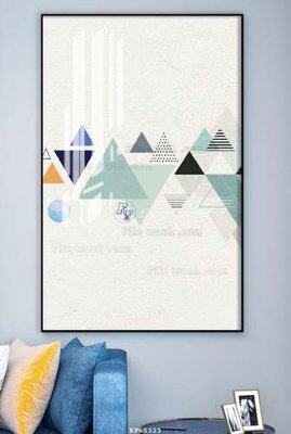 Ảnh gốc file in lụa File tranh hiện đại pha lê gương KF65323 chi tiết