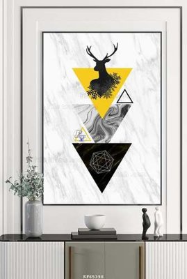 File gốc File tranh hiện đại pha lê gương KF65398 (chuẩn màu) cho in offset