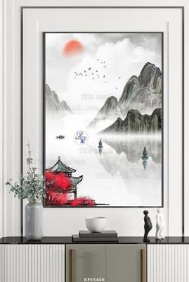 File gốc File tranh hiện đại pha lê gương KF65408 (in lụa) họa tiết 3D