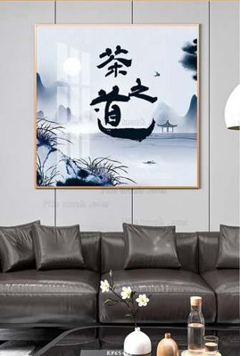 Tải file File tranh hiện đại pha lê gương KF65420 (gốc) chủ đề phong thủy