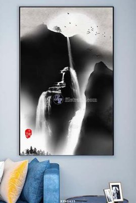 File gốc File tranh hiện đại pha lê gương KF65423 (trang trí) phòng làm việc